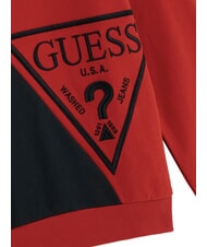 GUESS LS ACTIVE Bluza dziecięca z okrągłym dekoltem pikantny czerwony - Bluzy dziecięce - 3