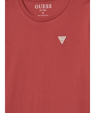 GUESS KIDS Koszulka z kr&oacute;tkim rękawem i logo na herbie rozgrzany do czerwoności - Koszulka dziecięca - 3