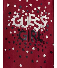 GUESS KIDS Koszulka z długim rękawem dla dziewcząt z nadrukiem czerwony balowy - Koszulka dziecięca - 3