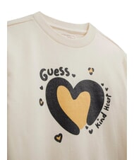 GUESS KIDS MINI ME komplet dresowy dla dziewczynki z bluzą i spodniami kremowy białawy - Dresy dziecięce - 3