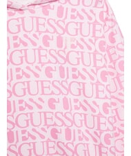 GUESS KIDS Bluza z kapturem z logo na całej powierzchni logo fuksji - Bluzy dziecięce - 3