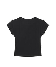 GUESS KIDS Koszulka z kr&oacute;tkim rękawem i logo wysadzanym kryształkami - Koszulka dziecięca