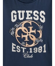 GUESS KIDS Koszulka z kr&oacute;tkim rękawem z nadrukiem i haftem sekretny błękit - Koszulka dziecięca - 3