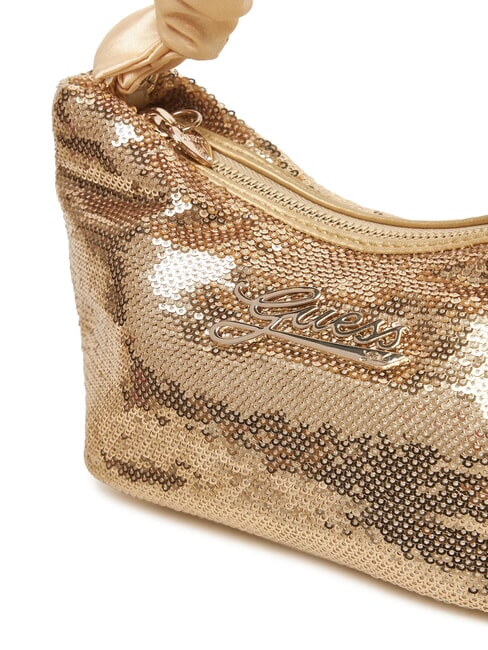 GIRLS SEQUINS Mini torebka z cekinami jasnozłoty - Torby damskie