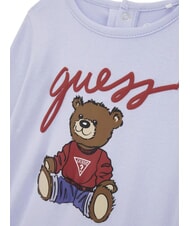 GUESS KIDS MINI ME Bawełniany kombinezon dla niemowląt arktyczne niebo - Pajacyki i ubranka dla niemowląt - 3