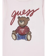 GUESS KIDS MINI ME Bawełniany kombinezon dla niemowląt balet r&oacute;żowy - Pajacyki i ubranka dla niemowląt - 3