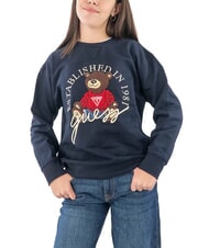GUESS KIDS ACTIVE Bluza dziewczęca z okrągłym dekoltem inteligentnyniebieski - Bluzy dziecięce - 4