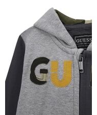 GUESS KIDS MINI ME Komplet dresowy dla dziecka z bluzą i spodniami kombinacja odcieni szarości - Dresy dziecięce - 3