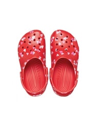 CROCS CLASSIC VDAY Damskie kapcie-chodaki wiśniowo-czerwony - Buty uniseks - 3