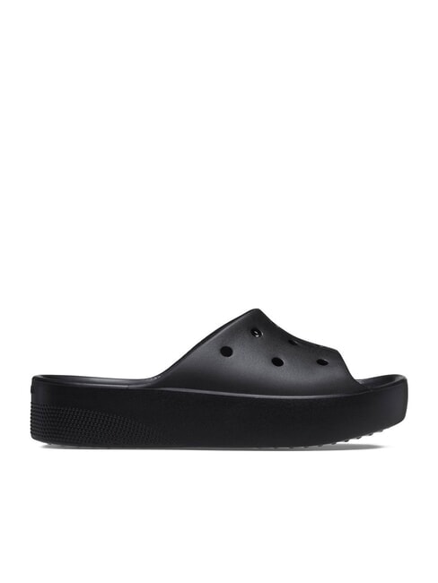 CLASSIC PLATFORM Damskie kapcie na platformie czarny - Buty damskie