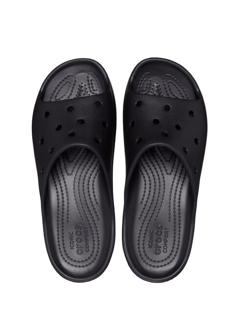 CLASSIC PLATFORM Damskie kapcie na platformie czarny - Buty damskie