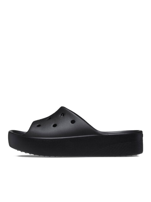CLASSIC PLATFORM Damskie kapcie na platformie czarny - Buty damskie