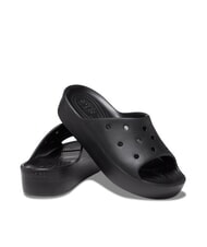 CROCS CLASSIC PLATFORM Damskie kapcie na platformie czarny - Buty damskie - 6