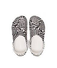 CROCS CLASSIC WARPED Kapcie sabot unisex z nadrukiem biały/czarny - Buty uniseks - 3