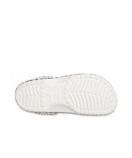CROCS CLASSIC WARPED Kapcie sabot unisex z nadrukiem biały/czarny - Buty uniseks - 7