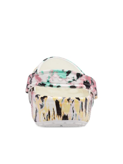 CLASSIC TIEDYE Damskie kapcie sabot z nadrukiem wielokolorowy/biały - Buty damskie
