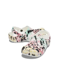 CROCS CLASSIC TIEDYE Damskie kapcie sabot z nadrukiem wielokolorowy/biały - Buty damskie - 5