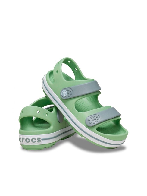 CROCBAND CRUISER KIDS Sandałki dziecięce jasna zieleń/zakurzona zieleń - Buty dziecięce
