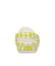CROCS CLASSIC GINGHAM Damskie kapcie sabot z nadrukiem lilia dzienna - Buty damskie - 5