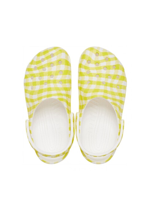 CLASSIC GINGHAM Damskie kapcie sabot z nadrukiem lilia dzienna - Buty damskie