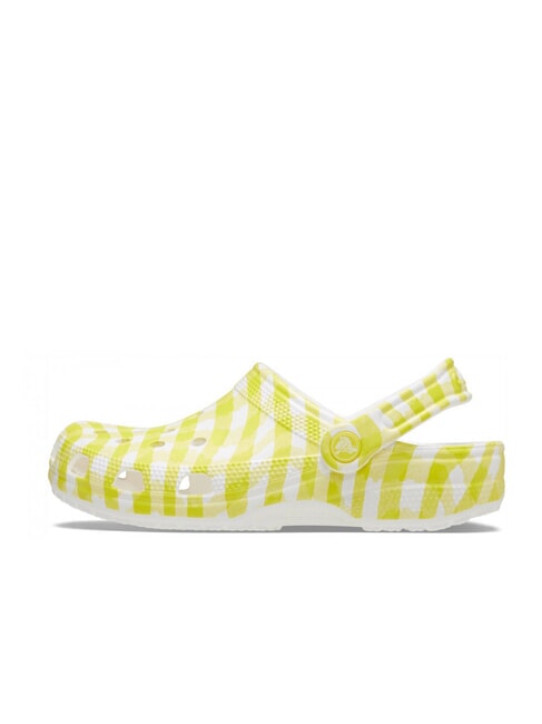 CLASSIC GINGHAM Damskie kapcie sabot z nadrukiem lilia dzienna - Buty damskie