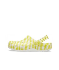 CROCS CLASSIC GINGHAM Damskie kapcie sabot z nadrukiem lilia dzienna - Buty damskie - 4