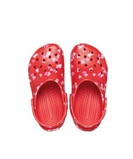 CROCS CLASSIC VDAY KIDS Dziewczęce kapcie-chodaki wiśniowo-czerwony - Buty dziecięce - 3