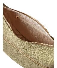 BORBONESE LUNA BAG SMALL ECO LINE Torba na ramię oliwka - Torby damskie - 5