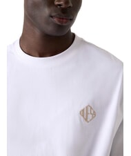 GUESS DIAMANTE LOGO Luźna koszulka z kr&oacute;tkim rękawem czysto biały - Koszulki męskie - 3