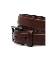 TOMMY HILFIGER HUDSON Pasek sk&oacute;rzany ziarno kawy - Paski - 3