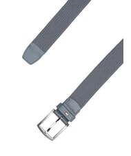 TOMMY HILFIGER DENTON ELASTIC Męski pasek z tkaniny tkanej pochmurno szaro - Paski - 2