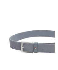 TOMMY HILFIGER DENTON ELASTIC Męski pasek z tkaniny tkanej pochmurno szaro - Paski - 3