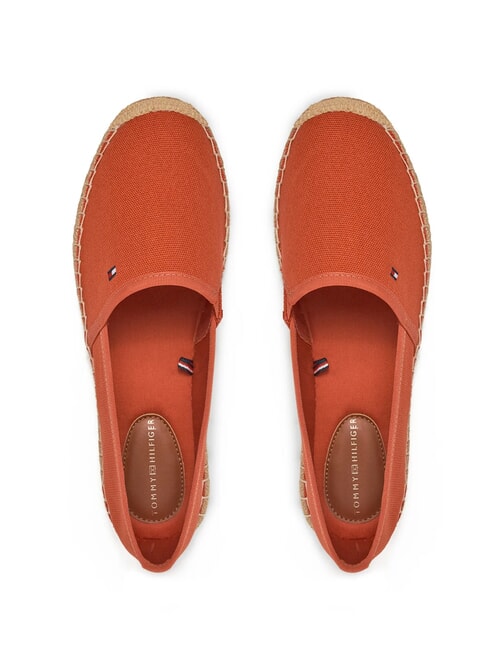 TH Espadryle damskie z pł&oacute;tna czerwony - Buty damskie