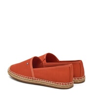 TOMMY HILFIGER TH Espadryle damskie z pł&oacute;tna czerwony - Buty damskie - 5