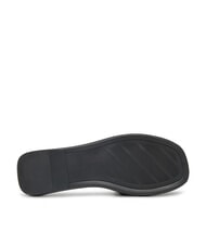 TOMMY HILFIGER TH Sk&oacute;rzane kapcie z logo czarny - Buty damskie - 6
