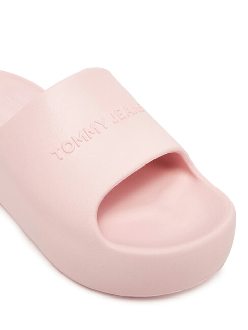 CHUNKY POOL SLIDE Damskie kapcie na platformie delikatny r&oacute;ż - Buty damskie