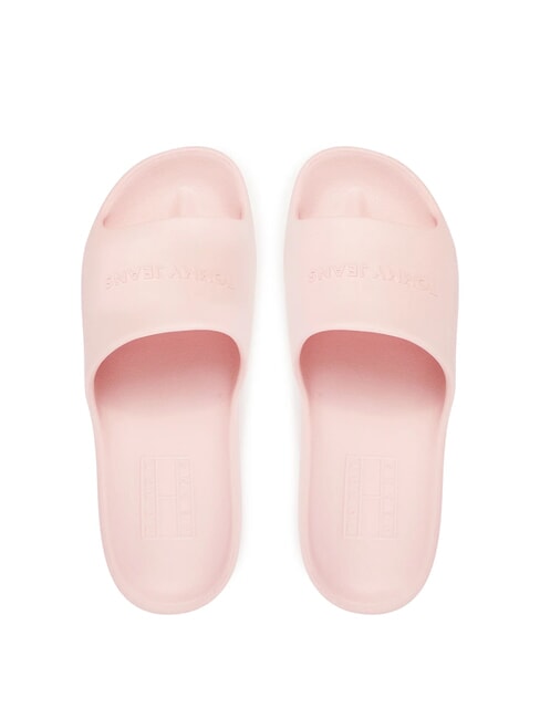 CHUNKY POOL SLIDE Damskie kapcie na platformie delikatny r&oacute;ż - Buty damskie