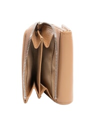 GIANNI CHIARINI WALLETS GRAIN Mały portfel ze sk&oacute;ry młotkowanej glina - Portfele damskie - 2
