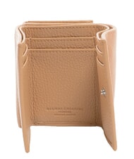 GIANNI CHIARINI WALLETS GRAIN Mały portfel ze sk&oacute;ry młotkowanej glina - Portfele damskie - 3