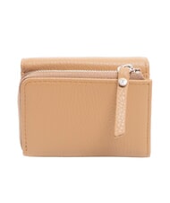 GIANNI CHIARINI WALLETS GRAIN Mały portfel ze sk&oacute;ry młotkowanej glina - Portfele damskie - 4