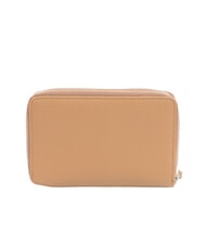 GIANNI CHIARINI GRAIN Sk&oacute;rzany portfel zapinany na zamek glina - Portfele damskie - 3