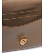 CALVIN KLEIN HARDWARE MONOGRAM Mała torba na ramię pustynny szary - Torby damskie - 4