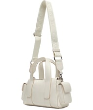 CALVIN KLEIN SIGNATURE LOGO STRAP Torebka z paskiem na ramię lilia biała - Torby damskie - 3