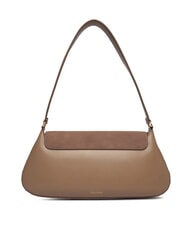 CALVIN KLEIN SUEDED ENGRAVED Torba na ramię pustynny szary - Torby damskie - 3