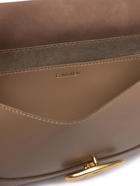 SUEDED ENGRAVED Torba na ramię pustynny szary - Torby damskie