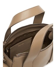 CALVIN KLEIN SIGNATURE LOGO STRAP Torebka z paskiem na ramię pustynny szary - Torby damskie - 4