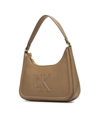 CALVIN KLEIN BOLD MONOGRAM Torba na ramię pustynny szary - Torby damskie - 2