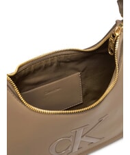 CALVIN KLEIN BOLD MONOGRAM Torba na ramię pustynny szary - Torby damskie - 4
