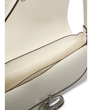CALVIN KLEIN ENGRAVED Torba na ramię lilia biała - Torby damskie - 4
