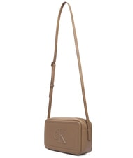 CALVIN KLEIN BOLD MONOGRAM Mała torba na ramię pustynny szary - Torby damskie - 3